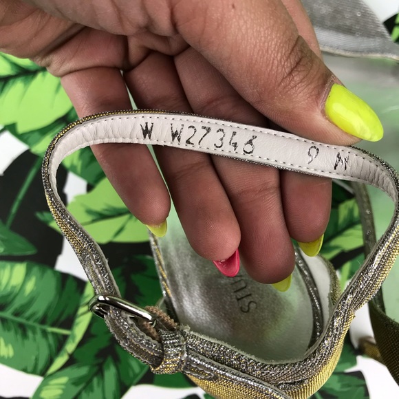 Stuart Weitzman Nudistsong Bridal Glitter Heels - Picture 7 of 8